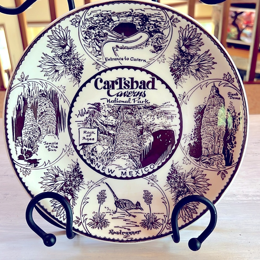 Carlsbad Caverns National Park New Mexico 10” Vintage Decorative Collector Plate